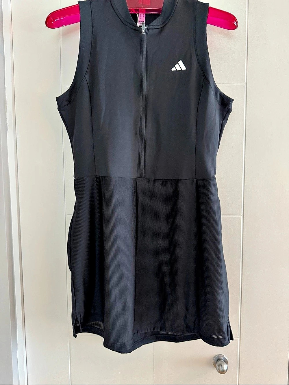 Adidas Black Athletic Mini Dress - Size Medium - NEW